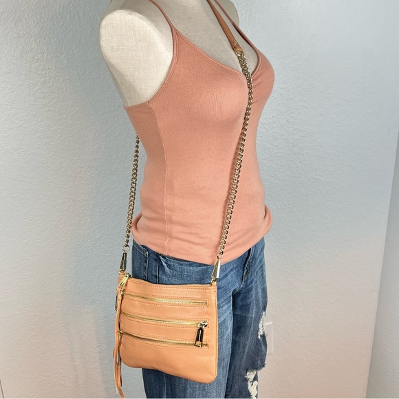 Rebecca Minkoff Handbags - Rebecca Minkoff Crossbody Purse in Honey & Gold